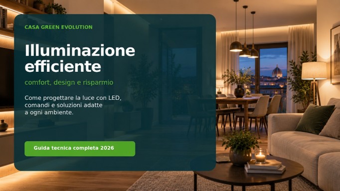 Illuminazione efficiente in casa: come progettare la luce tra comfort, design e risparmio energetico